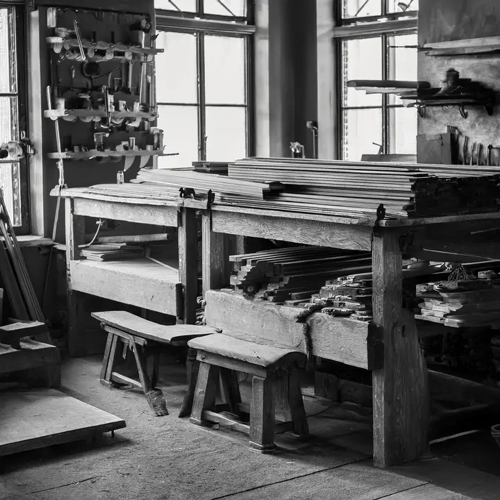 Carpentry workshop from the past