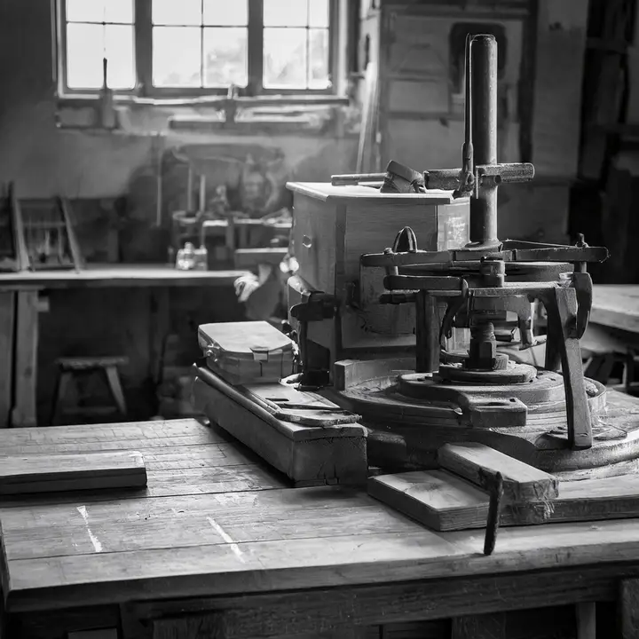 Historical workshop interior