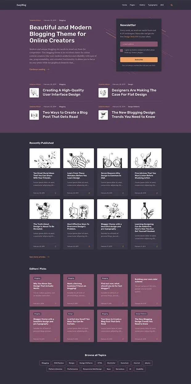 Purple Website Color Scheme