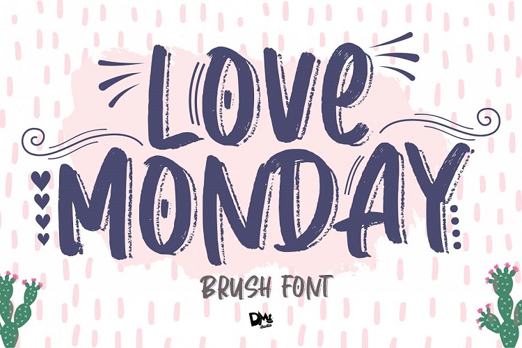Love Monday Brush Font