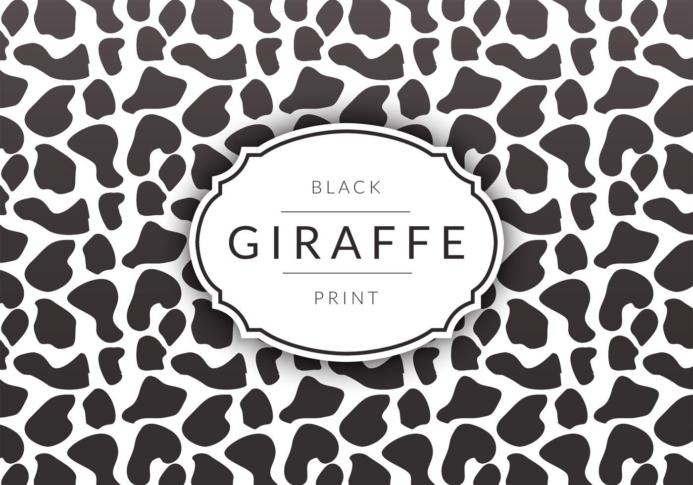 Black Giraffe Background